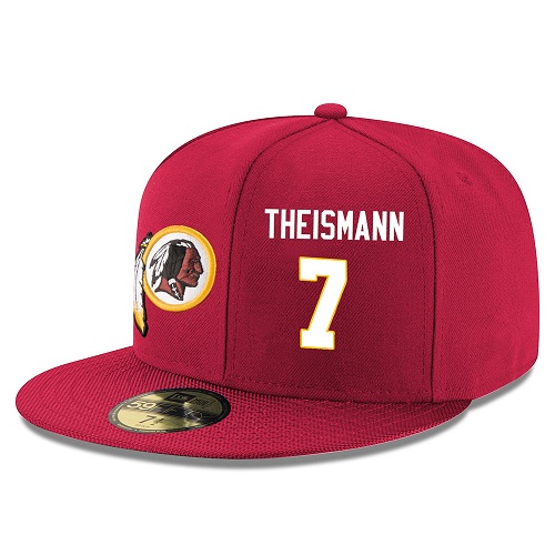 NFL Washington Redskins #7 Joe Theismann Stitched Snapback Adjustable Player Hat - Red/White